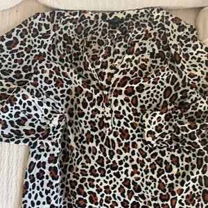 Cheetah print blouse